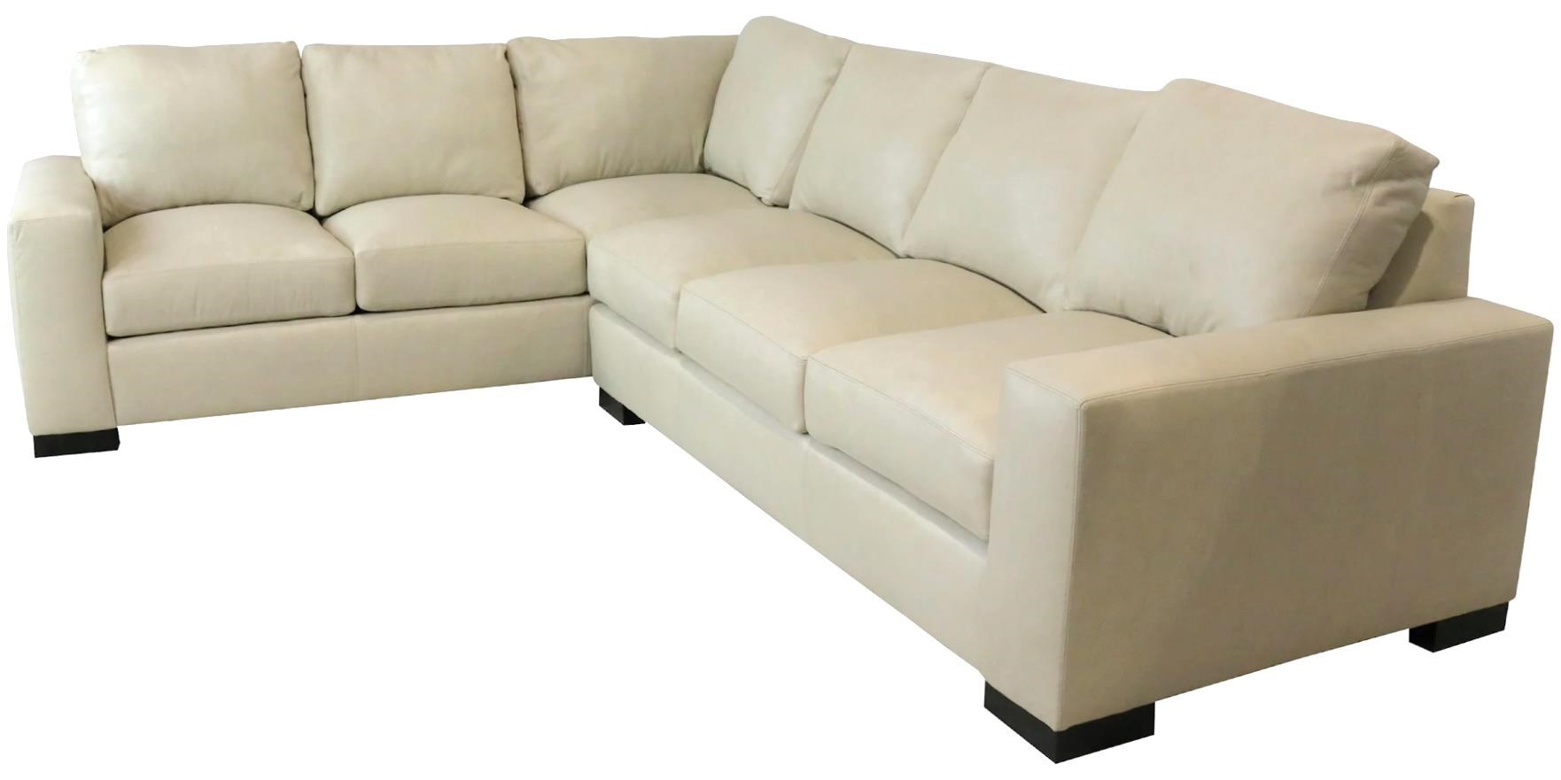 2-Piece Leather Sectional